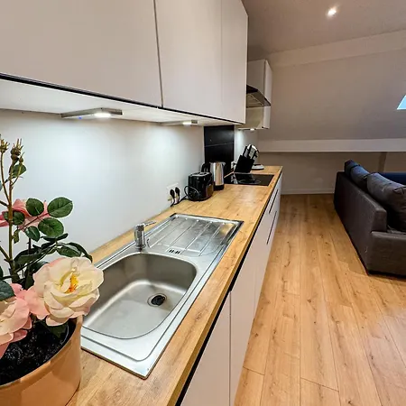 Chic & Modern 1br & 1lr Apt, 12 Min Walk To Rabot Lejlighed Gent