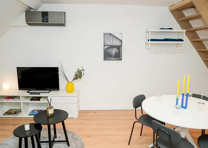 Chic & Modern 1br & 1lr Apt, 12 Min Walk To Rabot Gent